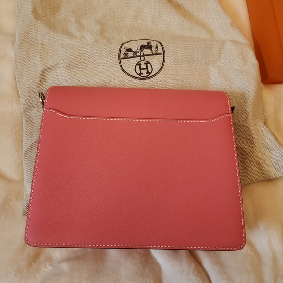 Hermes pink roulis crossbody bag - Picture 3 of 7